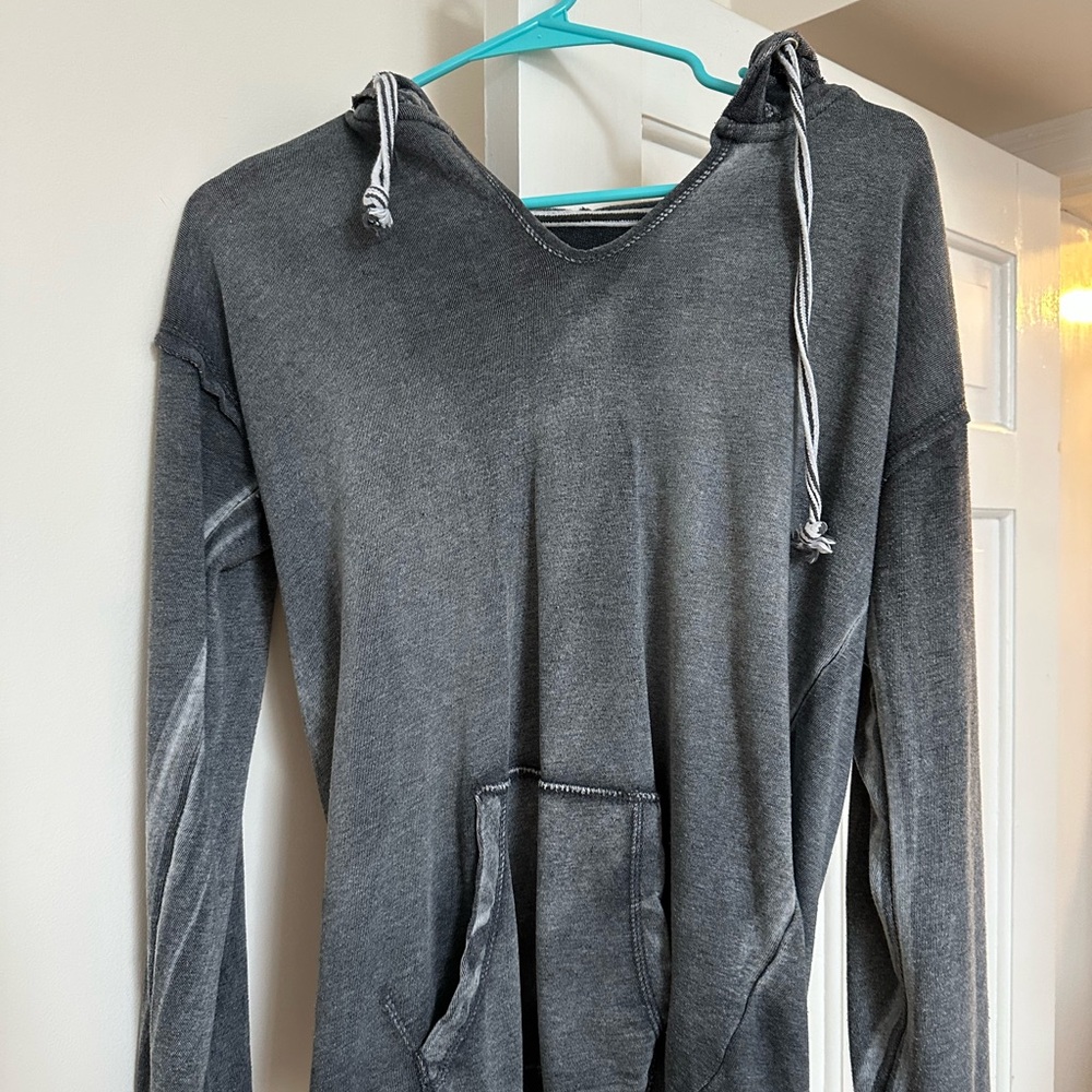 Ocean Drive Charcoal V-Neck  Sweatershirt